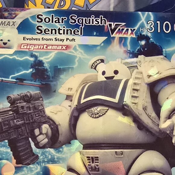 Ghostbusters - Solar Squish Sentinel pokemon card - Stay Puft Marshmallow Man - Picture 6 of 9
